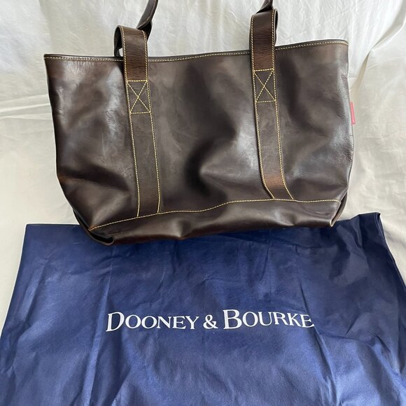 Dooney & Bourke Large Pocket Shopper Leather Tote - Picture 6 of 14